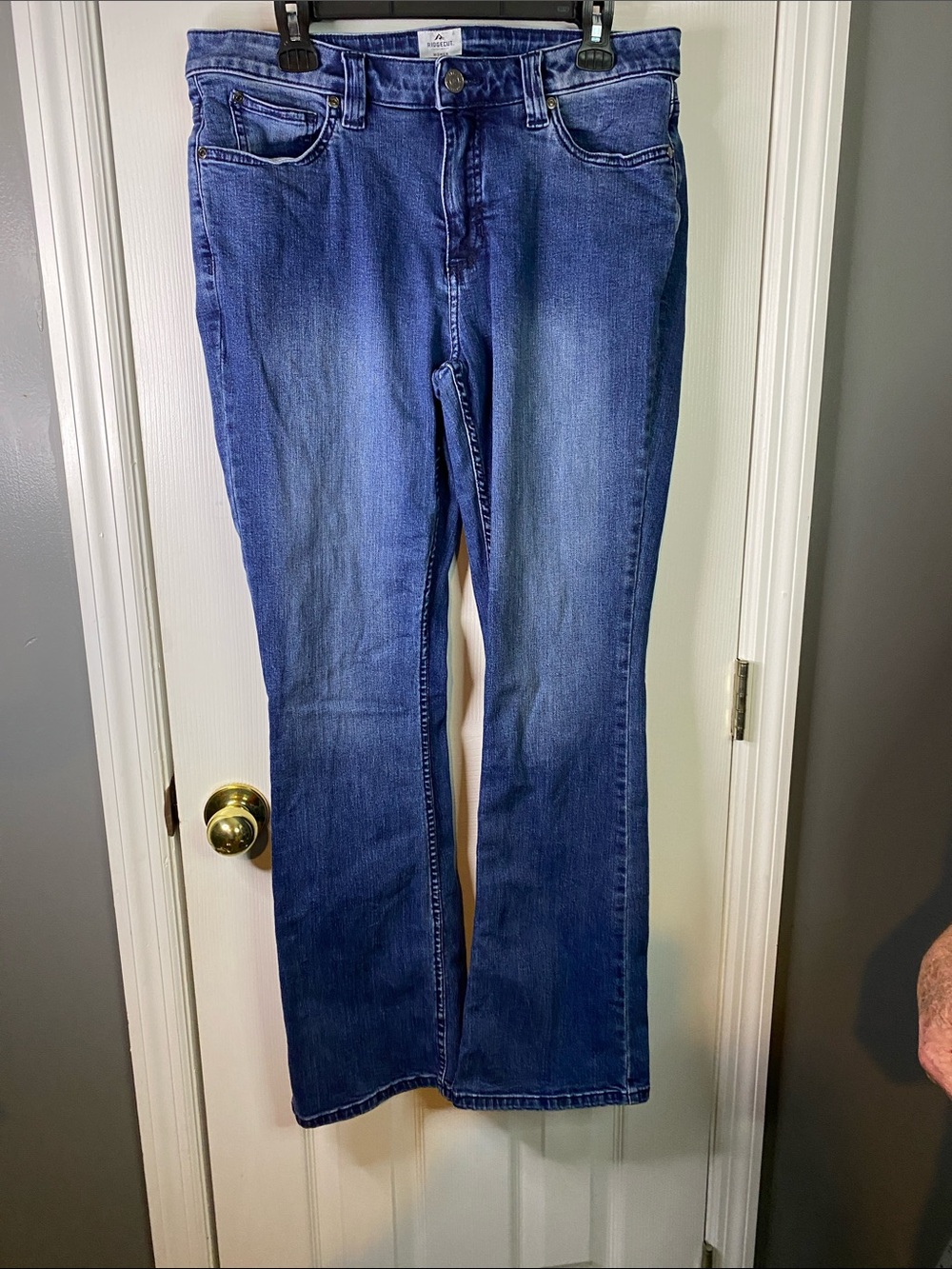 Ridge Cut Classic Blue Women's Bootcut Jeans - Blue Size 16.
